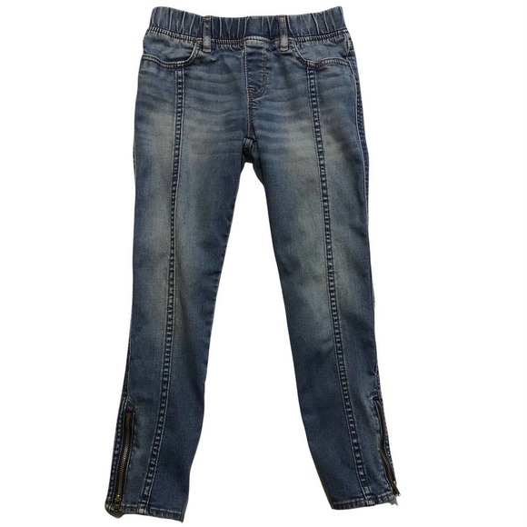 Gap Other - Gap Denim Girl Jegging Ankle SZ 10 Regular Denim Light Wash Pull On Easy Off